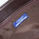 BURBERRY Nova Check Blue Label Tote Bag Canvas Beige Silver Auth 153811-18