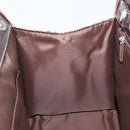 BURBERRY Nova Check Blue Label Tote Bag Canvas Beige Silver Auth 153811-20