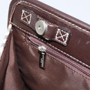 BURBERRY Nova Check Blue Label Tote Bag Canvas Beige Silver Auth 153811-12