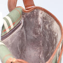 Burberrys Nova Check Shoulder Bag PVC Green Gold Auth 153812-20