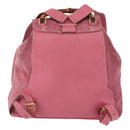 GUCCI Bamboo Backpack Suede Pink Gold 003 2058 0016 Auth 153813-3