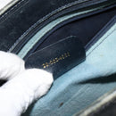 GUCCI GG Supreme Sherry Line Hand Bag PVC Navy Gold Auth 153814-23