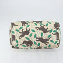 GUCCI GG Supreme Hand Bag PVC White gold 189895 Auth 153815-5