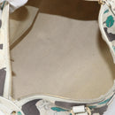 GUCCI GG Supreme Hand Bag PVC White gold 189895 Auth 153815-11