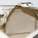 GUCCI GG Supreme Hand Bag PVC White gold 189895 Auth 153815-20