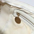 GUCCI GG Supreme Hand Bag PVC White gold 189895 Auth 153815-22