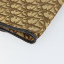 Christian Dior Trotter Canvas Chain Shoulder Bag Brown Gold Auth 153817-13
