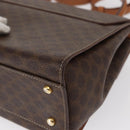 CELINE Macadam Canvas Hand Bag PVC Leather 2way Brown Gold Auth 153821-19