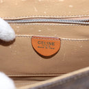 CELINE Macadam Canvas Hand Bag PVC Leather 2way Brown Gold Auth 153821-21