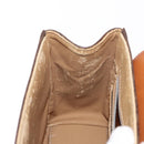 CELINE Macadam Canvas Hand Bag PVC Leather 2way Brown Gold Auth 153821-23