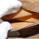 CELINE Macadam Canvas Hand Bag PVC Leather 2way Brown Gold Auth 153821-11