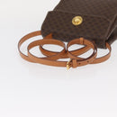 CELINE Macadam Canvas Hand Bag PVC Leather 2way Brown Gold Auth 153821-8