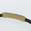 CHANEL Boston Bag Patent leather 2way Black Gold CC Auth 153822-9