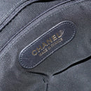 CHANEL Boston Bag Patent leather 2way Black Gold CC Auth 153822-20