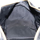 CHANEL Boston Bag Patent leather 2way Black Gold CC Auth 153822-22