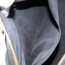 CHANEL Boston Bag Patent leather 2way Black Gold CC Auth 153822-24