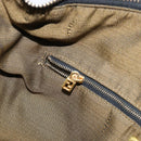 FENDI Zucca Canvas Vanity Pouch Black Brown Auth 153823-23