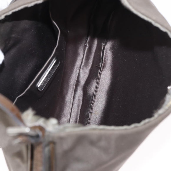PRADA Shoulder Bag Nylon Brown Auth 153825