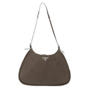 PRADA Shoulder Bag Nylon Brown Auth 153825-13