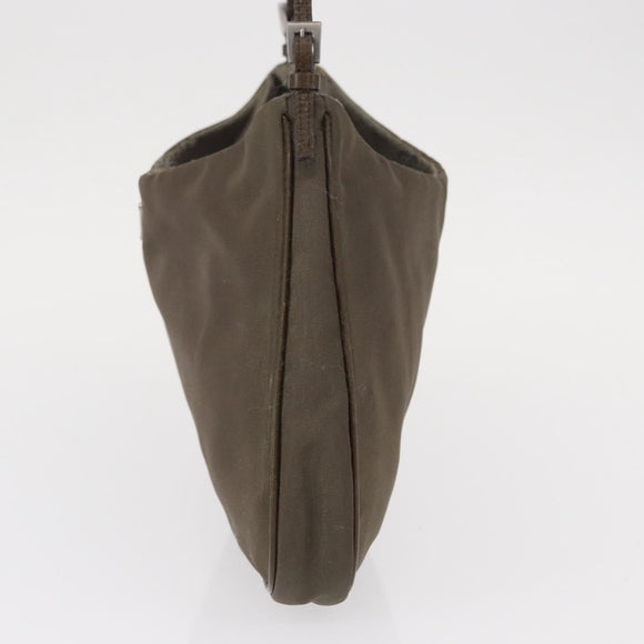 PRADA Shoulder Bag Nylon Brown Auth 153825