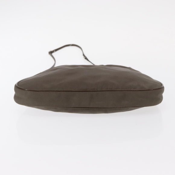 PRADA Shoulder Bag Nylon Brown Auth 153825