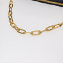 Miu Miu Matelasse Shoulder Bag Leather 2way Blue Black gold Auth 153826-7