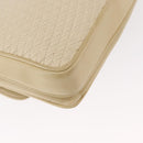 BALLY Quilted Chain Shoulder Bag Leather Ivory Gold Auth 153827-15