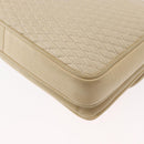 BALLY Quilted Chain Shoulder Bag Leather Ivory Gold Auth 153827-16