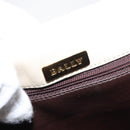 BALLY Quilted Chain Shoulder Bag Leather Ivory Gold Auth 153827-18
