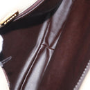 BALLY Quilted Chain Shoulder Bag Leather Ivory Gold Auth 153827-12