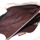 BALLY Quilted Chain Shoulder Bag Leather Ivory Gold Auth 153827-21