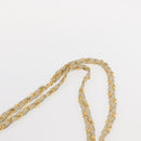 BALLY Quilted Chain Shoulder Bag Leather Ivory Gold Auth 153827-9