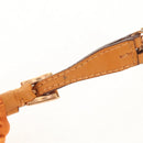 PRADA Chain Shoulder Bag Nylon Orange Gold Auth 153828V-8