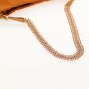 PRADA Chain Shoulder Bag Nylon Orange Gold Auth 153828V-7