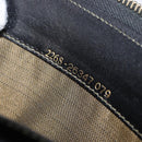 FENDI Zucca Canvas Hand Bag Black Brown Auth 153829-12