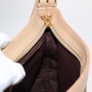 Burberrys Nova Check Shoulder Bag Nylon Beige Gold Auth 153830-19