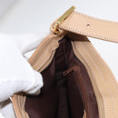 Burberrys Nova Check Shoulder Bag Nylon Beige Gold Auth 153830-20