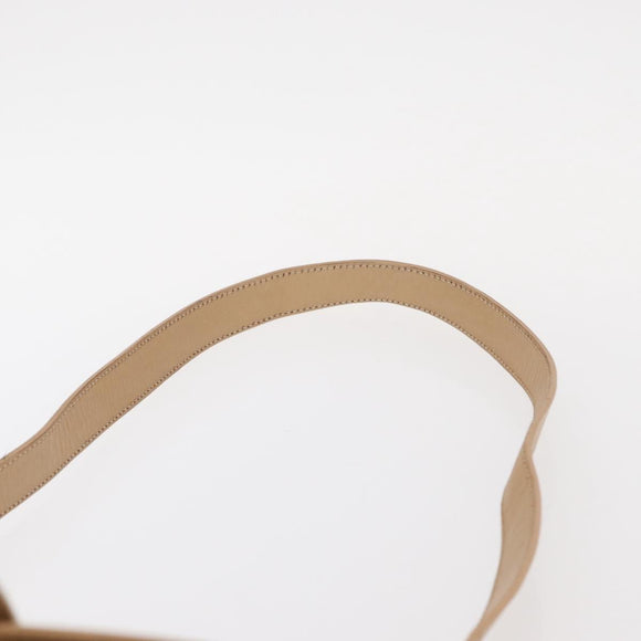 Burberrys Nova Check Shoulder Bag Nylon Beige Gold Auth 153830