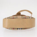 Burberrys Nova Check Shoulder Bag Nylon Beige Gold Auth 153830-9