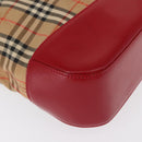 Burberrys Nova Check Tote Bag Canvas Beige Gold Auth 153831-14