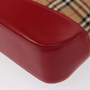 Burberrys Nova Check Tote Bag Canvas Beige Gold Auth 153831-17