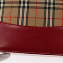 Burberrys Nova Check Tote Bag Canvas Beige Gold Auth 153831-18