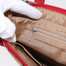 Burberrys Nova Check Tote Bag Canvas Beige Gold Auth 153831-21