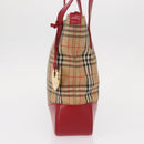 Burberrys Nova Check Tote Bag Canvas Beige Gold Auth 153831-3