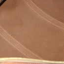 CELINE Macadam Canvas Boston Bag PVC 2way Brown Gold Auth 153834-11