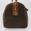 CELINE Macadam Canvas Boston Bag PVC 2way Brown Gold Auth 153834-4