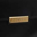 Christian Dior Tote Bag Leather Black Gold Auth 153835-17