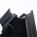 Christian Dior Tote Bag Leather Black Gold Auth 153835-19