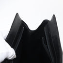 Christian Dior Tote Bag Leather Black Gold Auth 153835-20