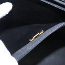 Christian Dior Tote Bag Leather Black Gold Auth 153835-12